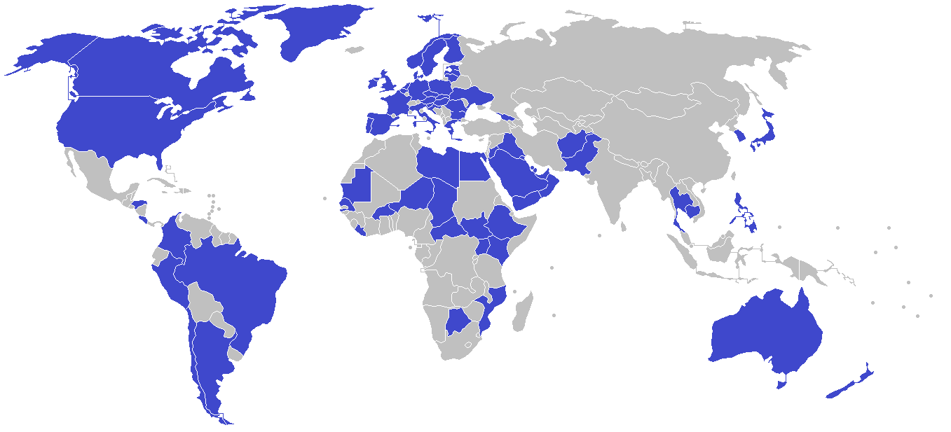 Military Analysts Argue To Close U S Bases Abroad War Prevention   A Map Of US Military Bases 