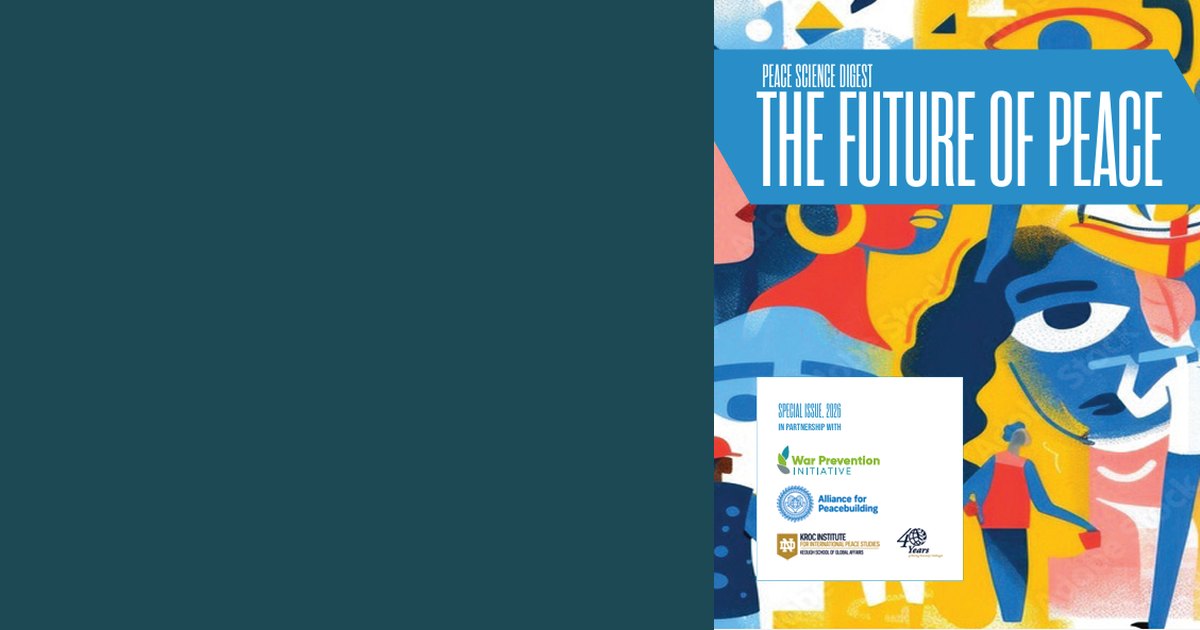 Cover of The Future of Peace, a special issue of the Peace Science Digest
